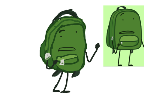 Liam (Backpack) Drawing