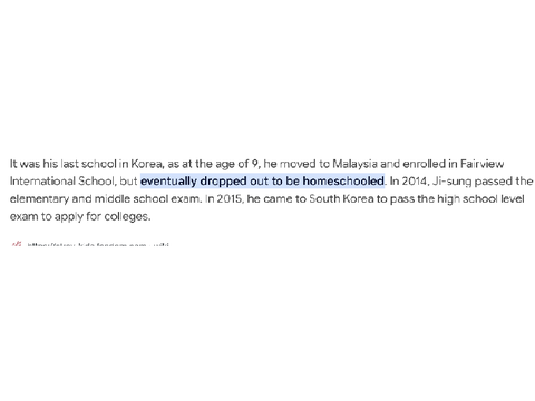 HANNIE WAS HOMESCHOOLED?!