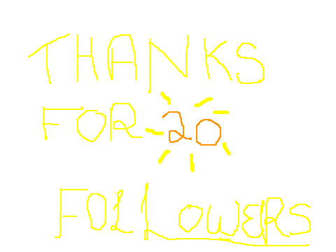 Thank you for 20 followers!! 