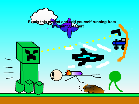 Add Yourself Running From a Giant Creeper remix remix remix remix remix