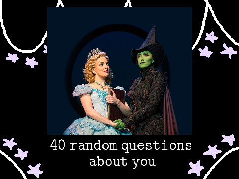✨ 40 random questions about you ✨  Fall 2024 Edition <3