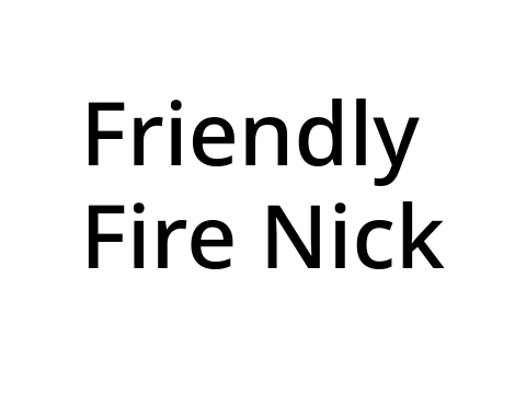 Friendly Fire Nick 