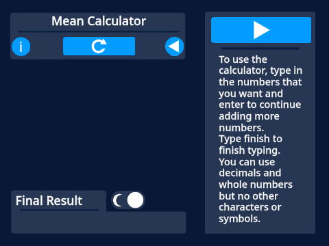 Mean Calculator