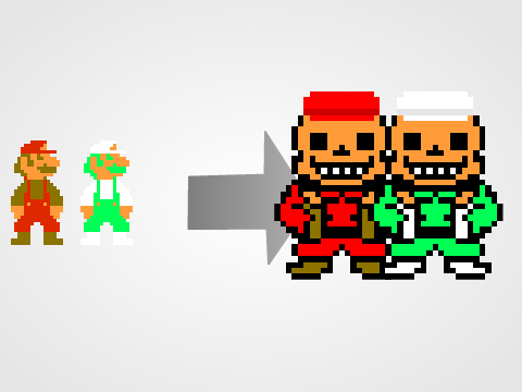 mario!Sans and luigi!Sans