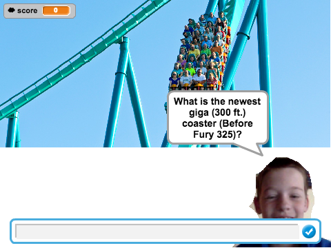 Kevin's Roller Coaster quiz