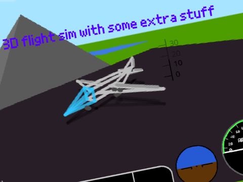 3D Flight Sim with some extra stuff