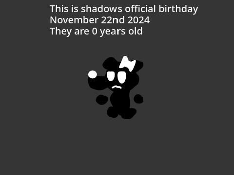 Shadows 0th Birthday