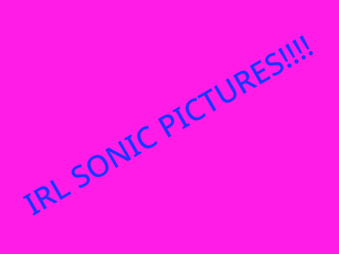 Sonic Irl Pictures [Drawings]