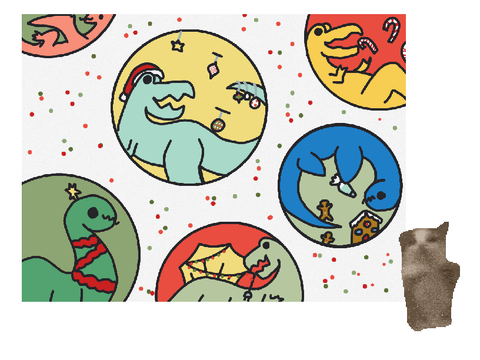 Chrizzmas dinosaurs