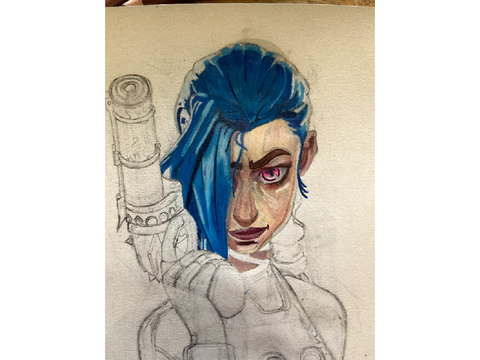 Jinx Drawing I’m working on 