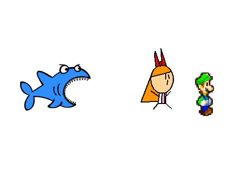 Add Yourself Running From The SHARK!!!!! remix