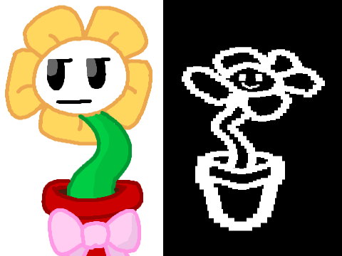 How would YOU draw Flowey? remix