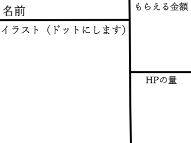 モンスター参加募集シート