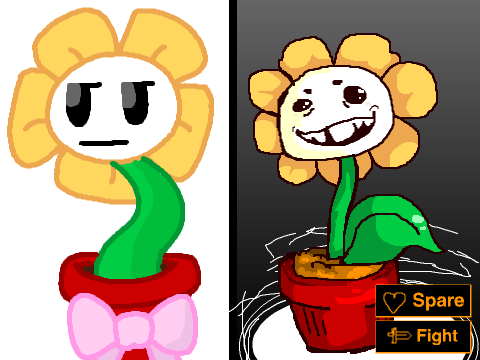 How would YOU draw Flowey? A remix.