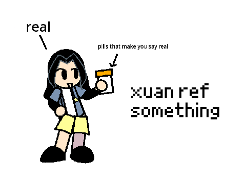 xuan except she actually looks normal