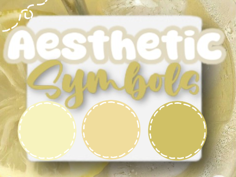 ⧉┆ Aesthetic symbols