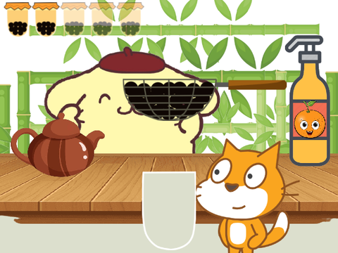 google doodle Boba tea game (sanrio ver.)
