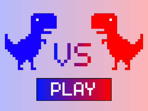 Chrome Dino Game for 2 players