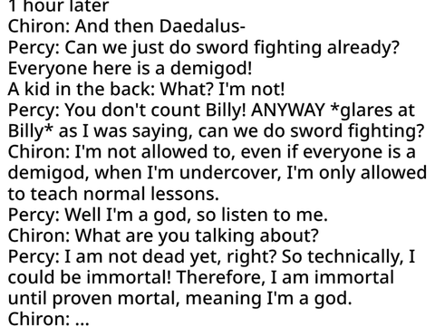 EPISODE 1 SCIRPT: Heroes of Olympus characters in highschool