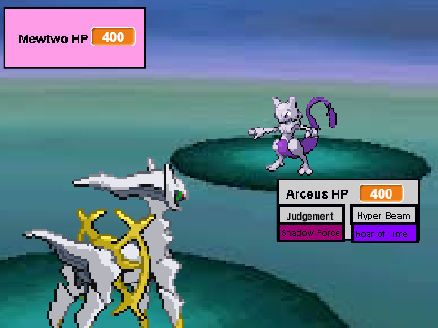 Pokemon Battles: Arceus vs. Mewtwo v.1.21