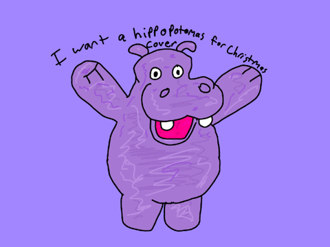I Want a Hippopotamus for Christmas - Cover + art