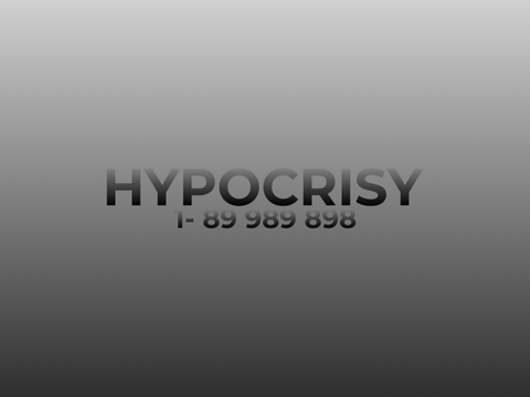 HYPOCRISY | 1 - 89 898 989
