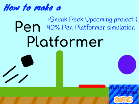 How to make a Pen Platformer (90% Pen) Tutorial + Upcoming Game Trailer & Playable Game Simulation