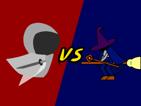 You vs Cowardly Wizard