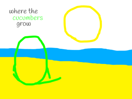 Where the cucumbers grow