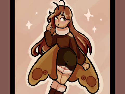 Moth Girl Art <3
