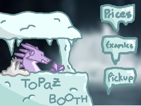 The Topaz Booth: Open! Come on in! :D