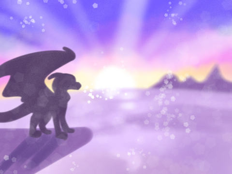 Random bg + small announcement ||
