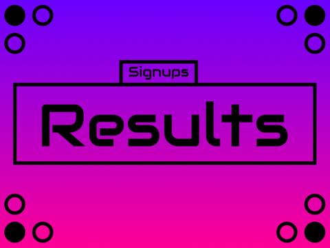 Merry christmas! (and signups results)