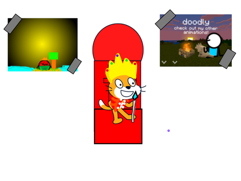King scratch cat