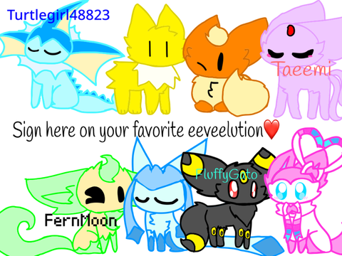 Sign on your favorite Eeveelution remix remix remix