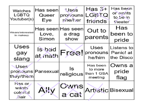 LGBTQ+ bingo! remix remix