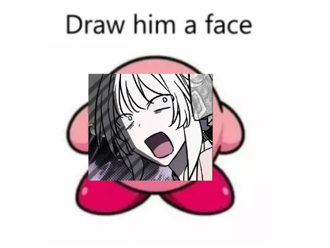 Remix and give kirby a face remix remix