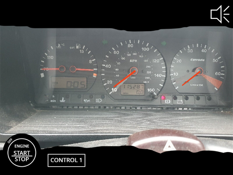vw Corrado VR6 Speedometer w/backfire