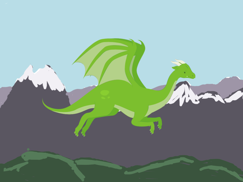 dragon flying but better >:)