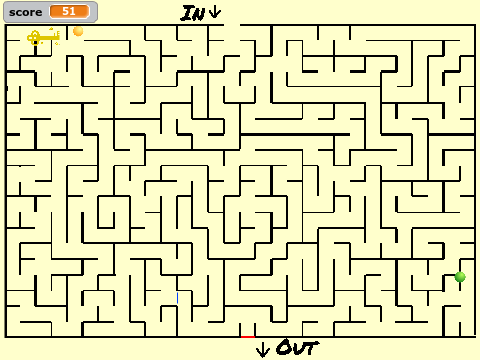 Easy maze game