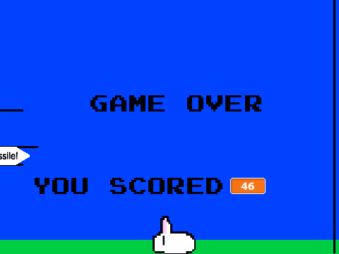 The Awesome Ninja Bunny Game where you Jump on the Donut Missiles
