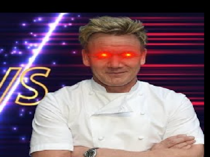 some anime girl Vs. Gordon Ramsay