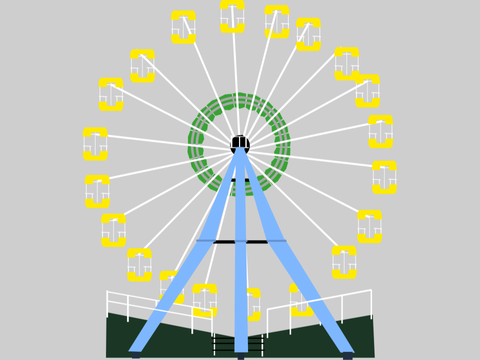 Pripyat ferris wheel model