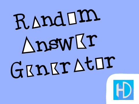 ☁ ️Random Answer Generator! ️☁️