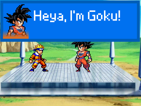 Naruto vs Goku (sprite animation)