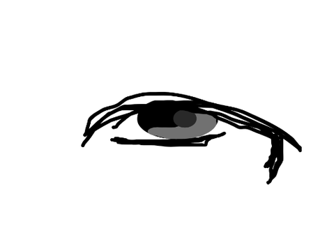 アニメーション　絵　目　練習