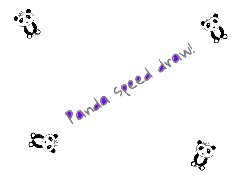 Panda speed draw! ~ Springbluebell