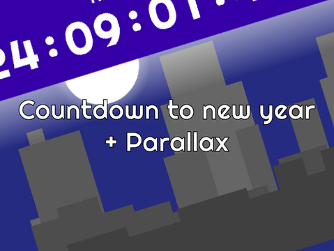 New year parallax + Coutdown