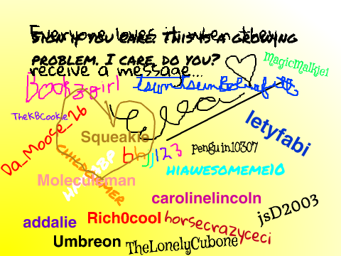 Stop Cyber-Bullying! Please sign remix remix remix remix