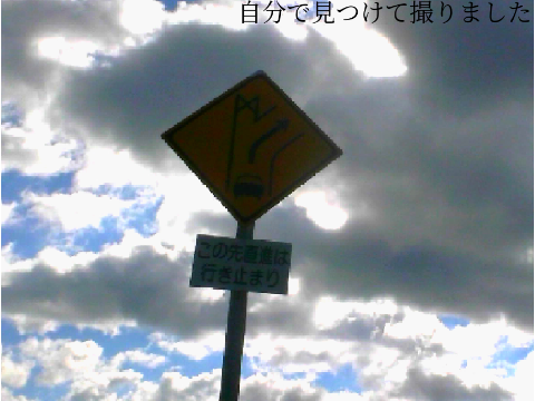 多分めっちゃ珍しい標識（自分で見つけた）